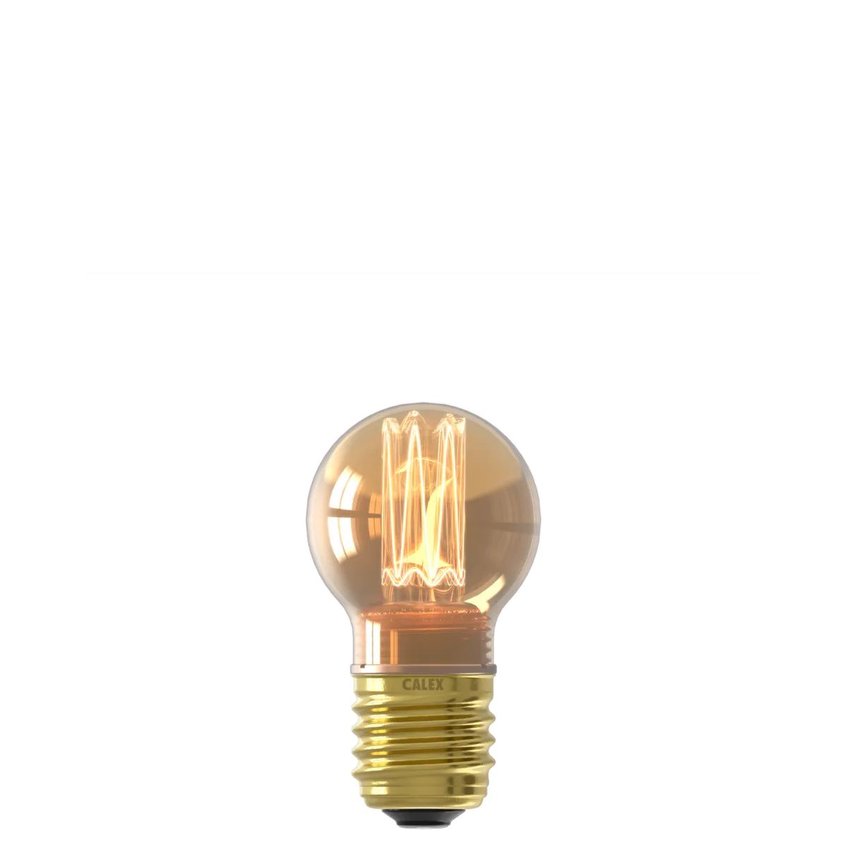 LED Crown Kugellampe P45 E27 2,3W 65lm 1800K extra warm gold