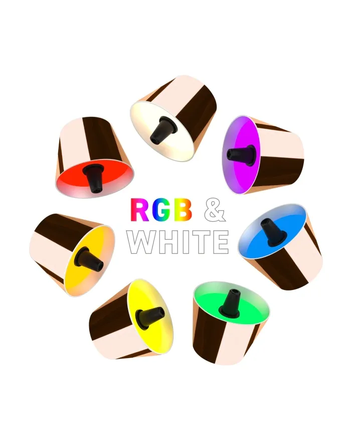 TOP 2.0 - RGB-Akku-Flaschenleuchte, kupfer