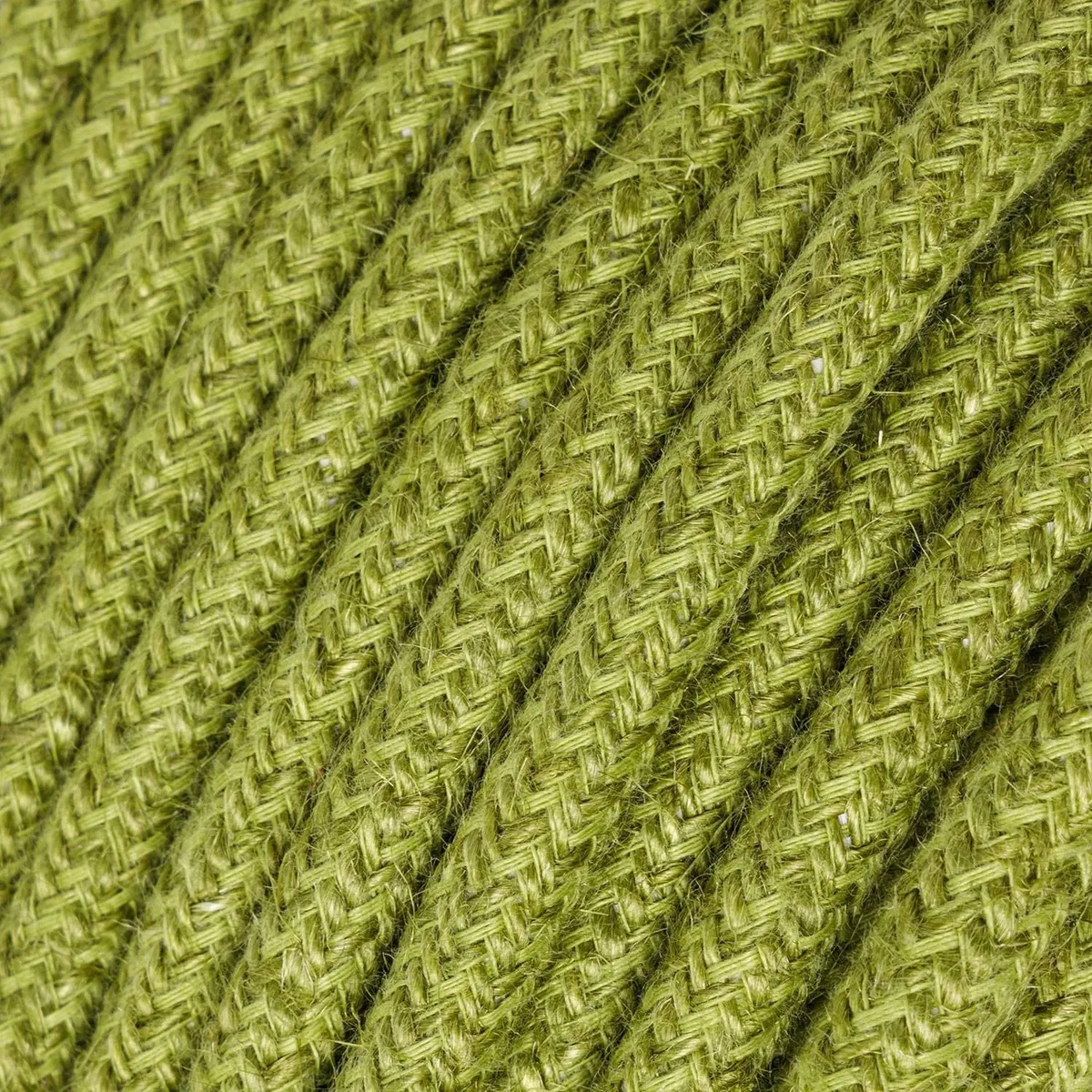 Textilkabel 3x0,75mm² Jute, einfarbig Heufarben