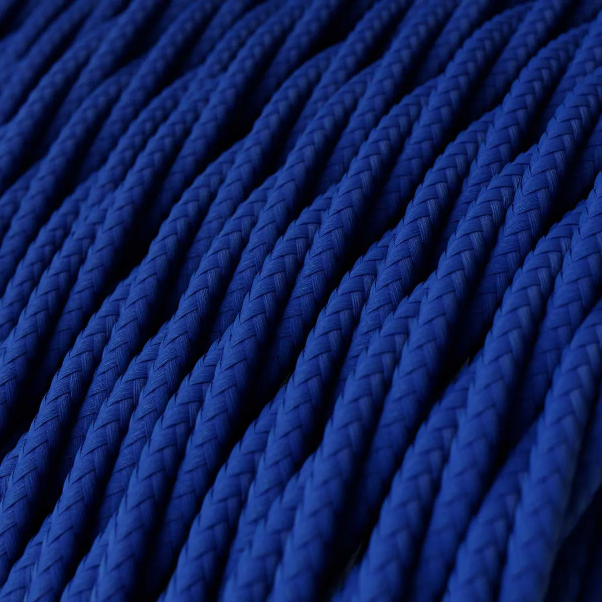 Textilkabel 3x0,75mm² glänzendes Textilkabel Classic Blue