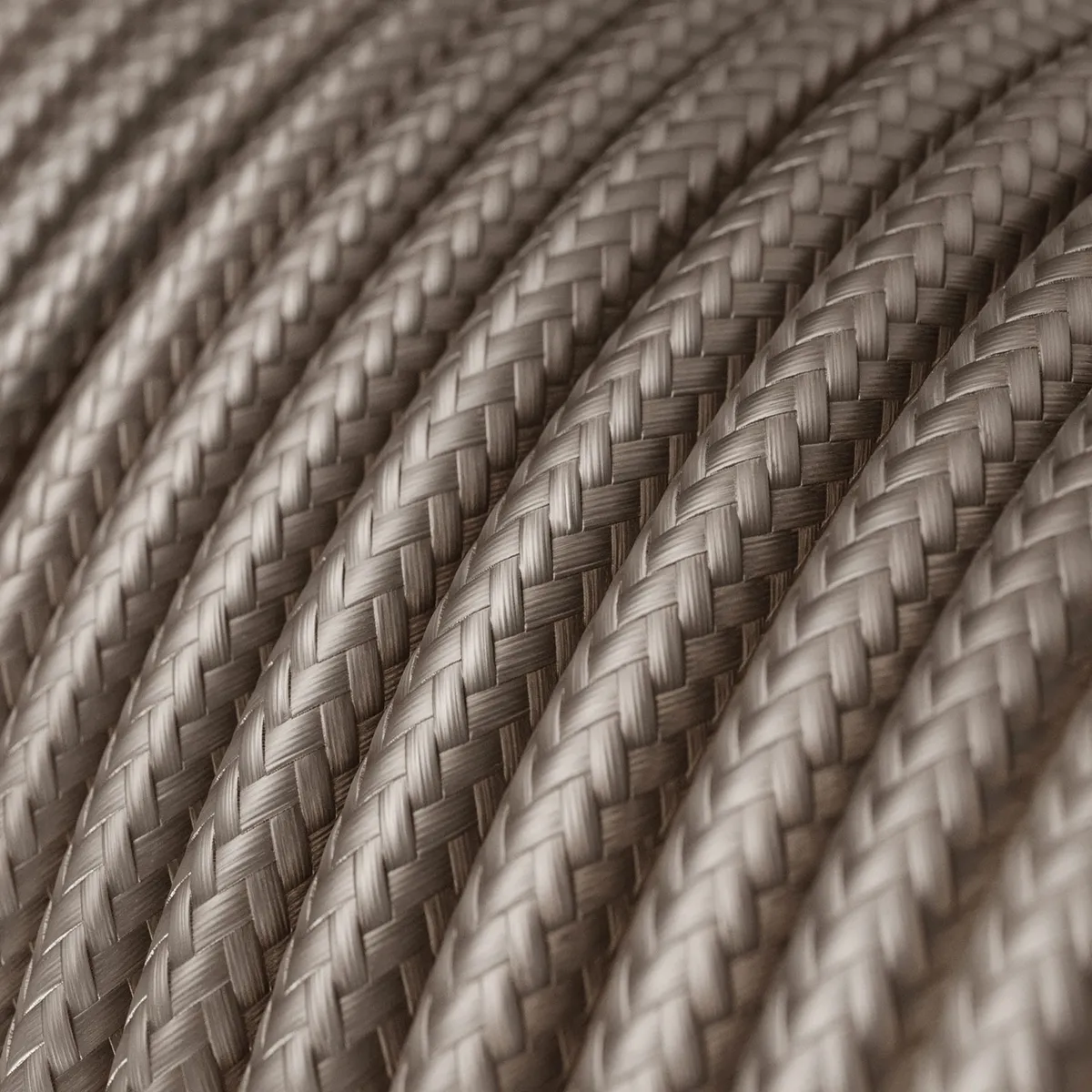 Textilkabel 3x0,75mm² Textil-Seideneffekt cipria