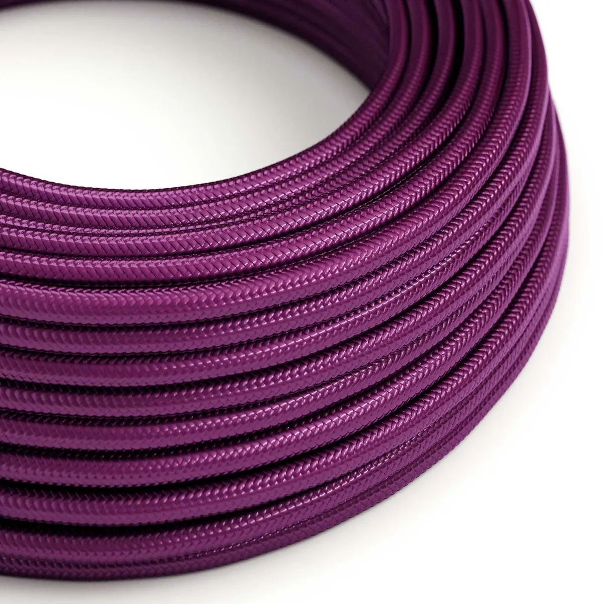 Textilkabel 3x0,75mm² Textil-Seideneffekt Violet