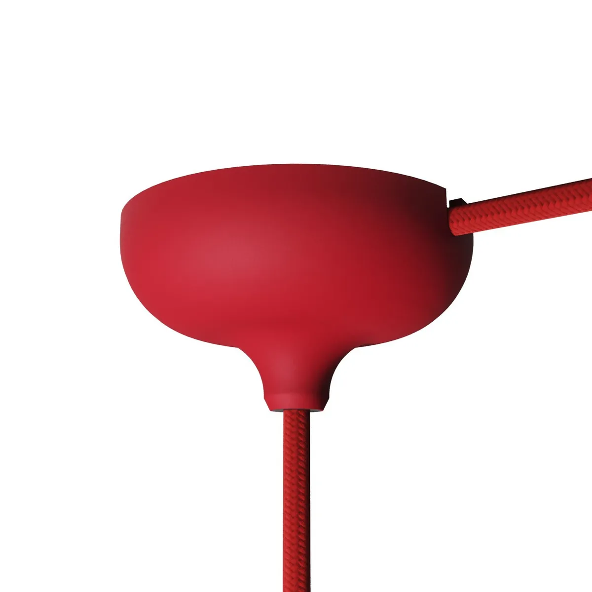 Lampenbaldachin aus Silikon rot
