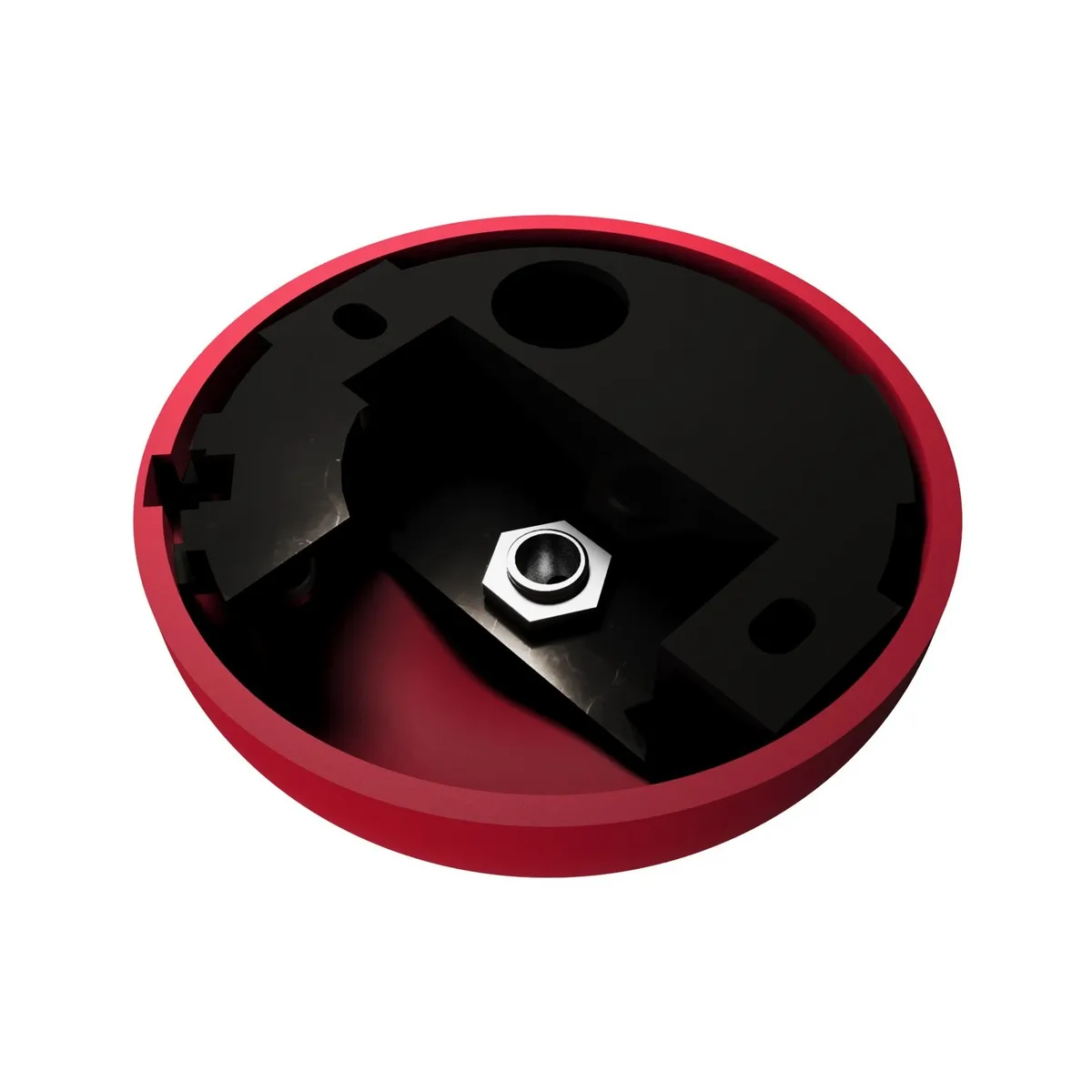 Lampenbaldachin aus Silikon rot