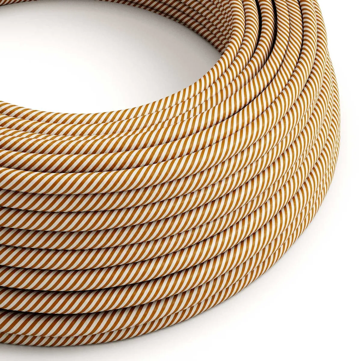 ERM49 Vertigo-Textilkabel 3x0,75mm² weiß und whiskeyfarben