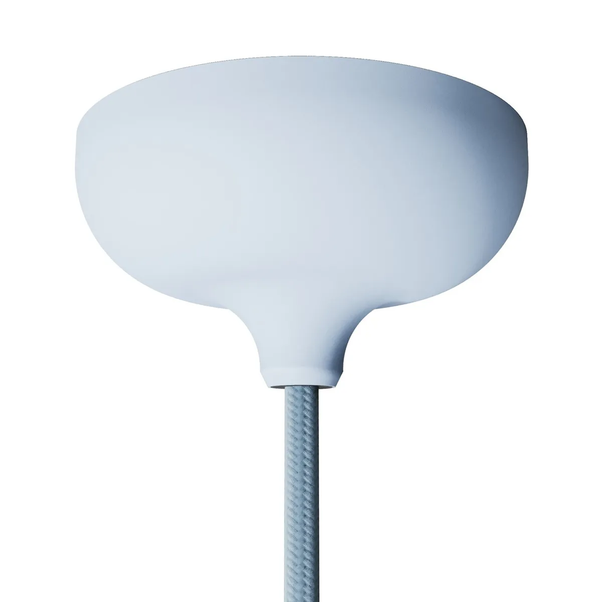 Lampenbaldachin aus Silikon zartes blau