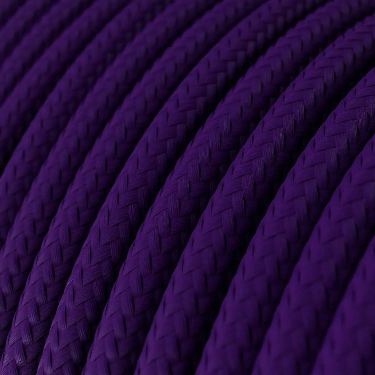 Textilkabel 3x0,75mm² Glänzend, Veilchenviolett