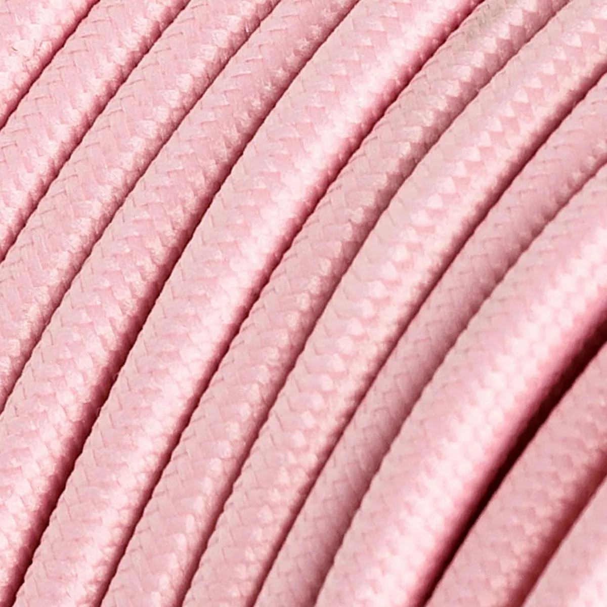 Textilkabel 3x0,75mm² Textil-Seideneffekt babyrosa