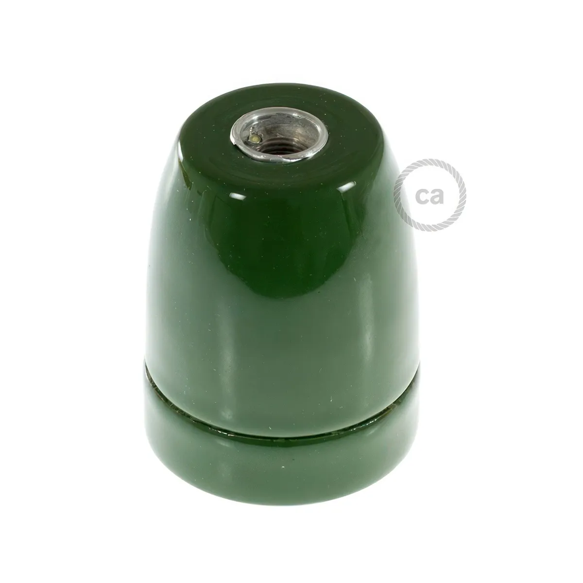 Lampenfassung Porzellan E27 grün