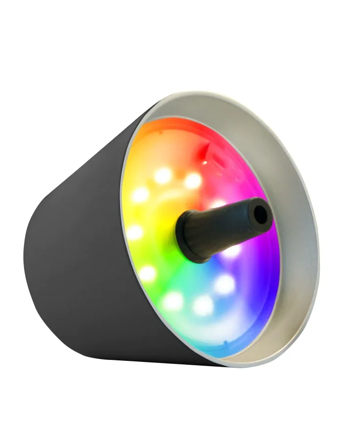 TOP 2.0 - RGB-Akku-Flaschenleuchte anthrazit