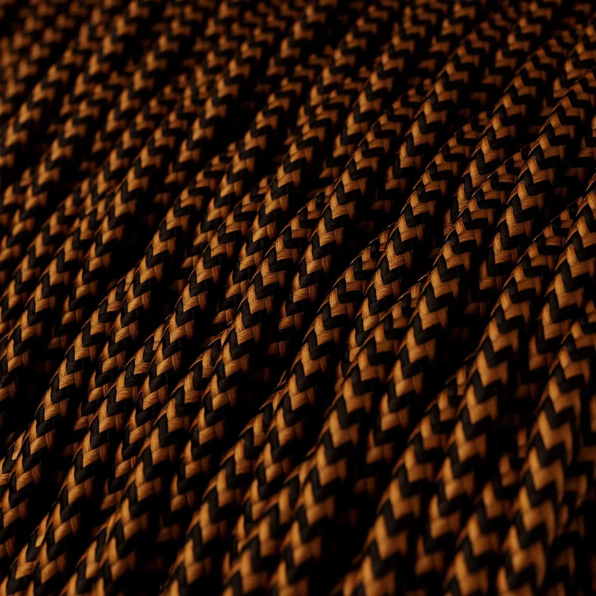 Textilkabel 3x0,75mm² Textil-Seideneffekt geflochten Pixel whiskey