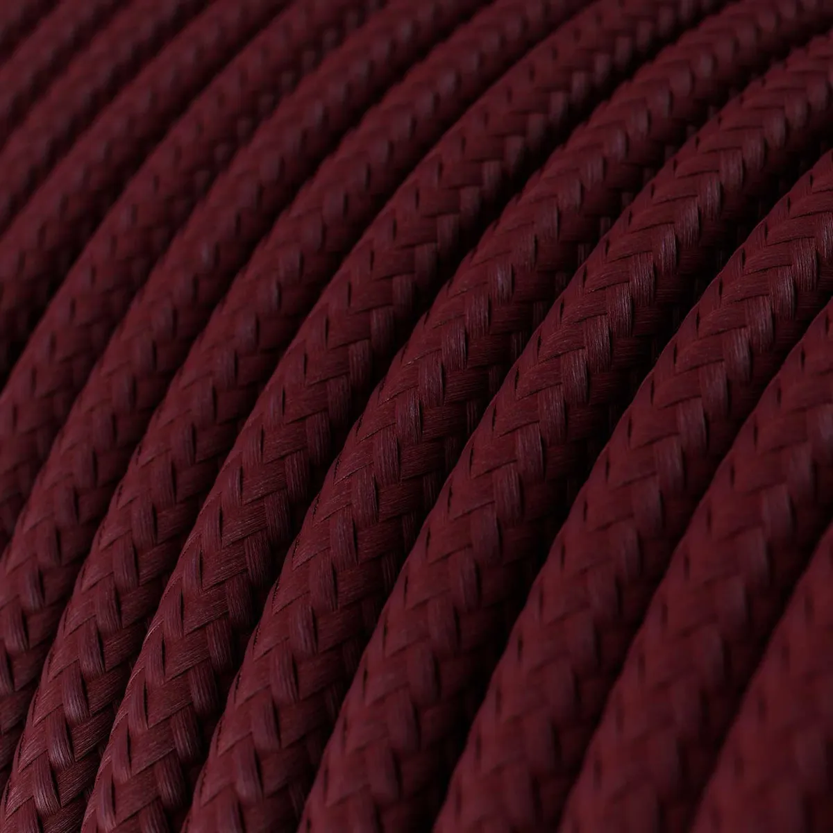 Textilkabel 3x0,75mm² Textil-Seideneffekt bordeaux