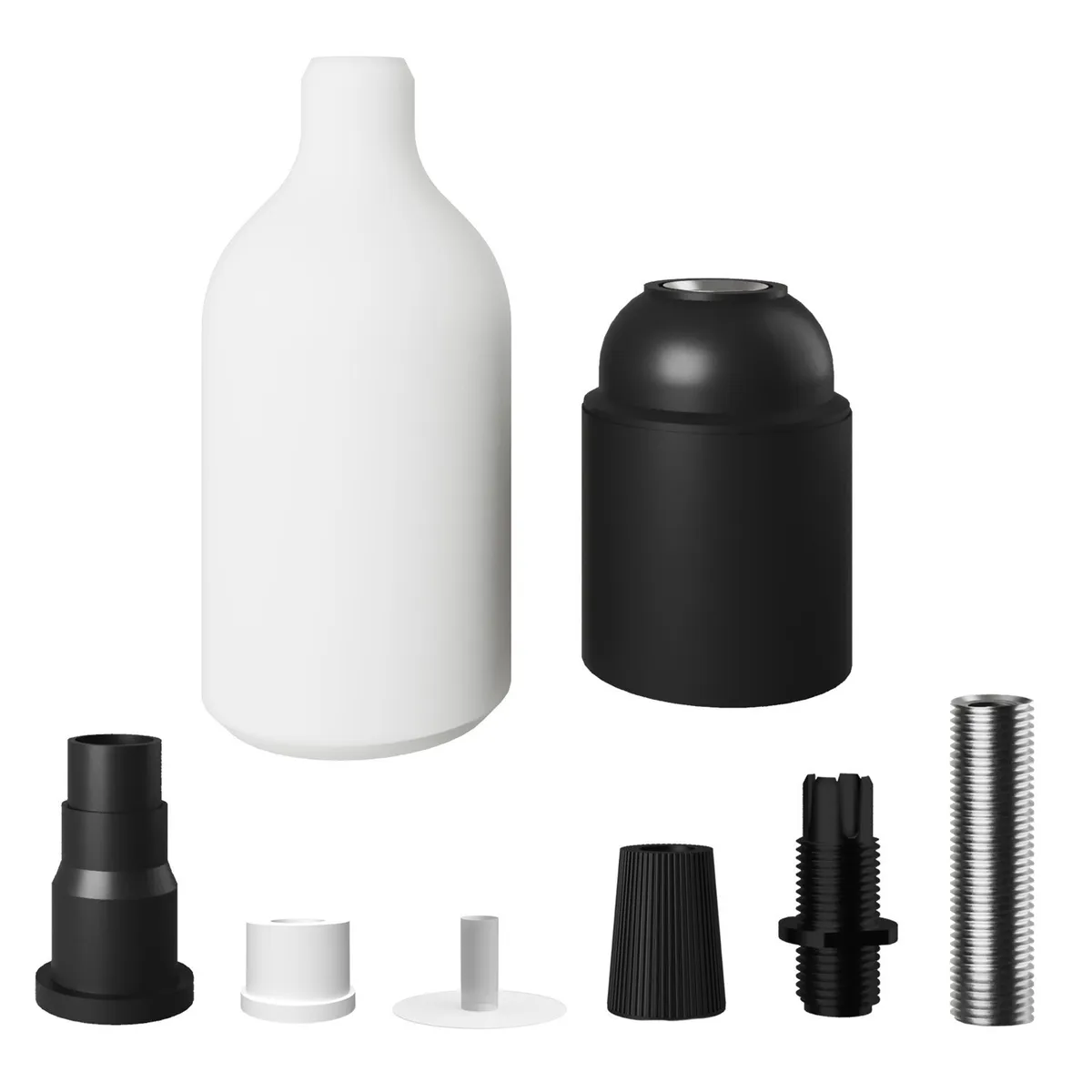 KBS27BIA Lampenfassung aus Silikon E27 Weiß
