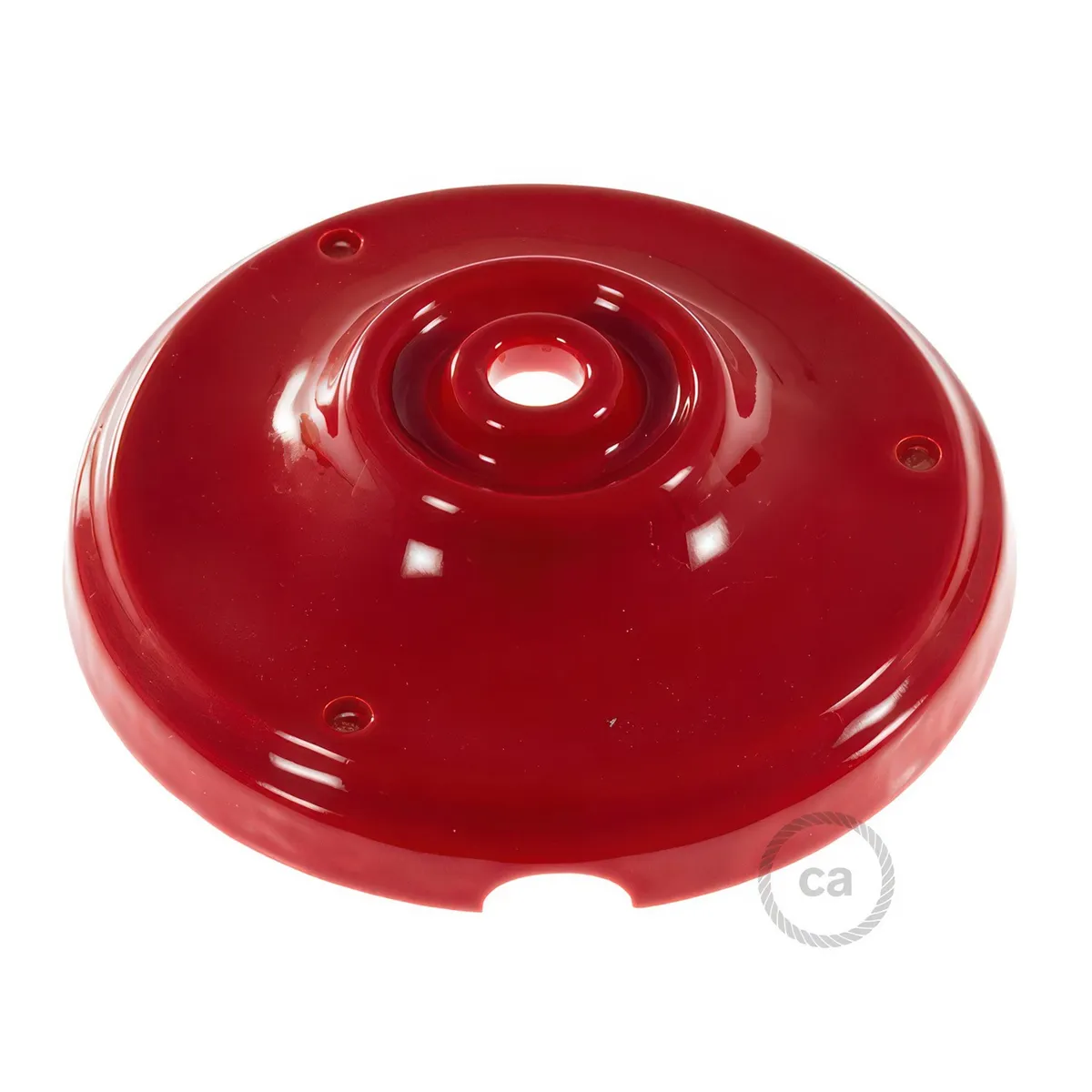 Lampenbaldachin Porzellan Rot