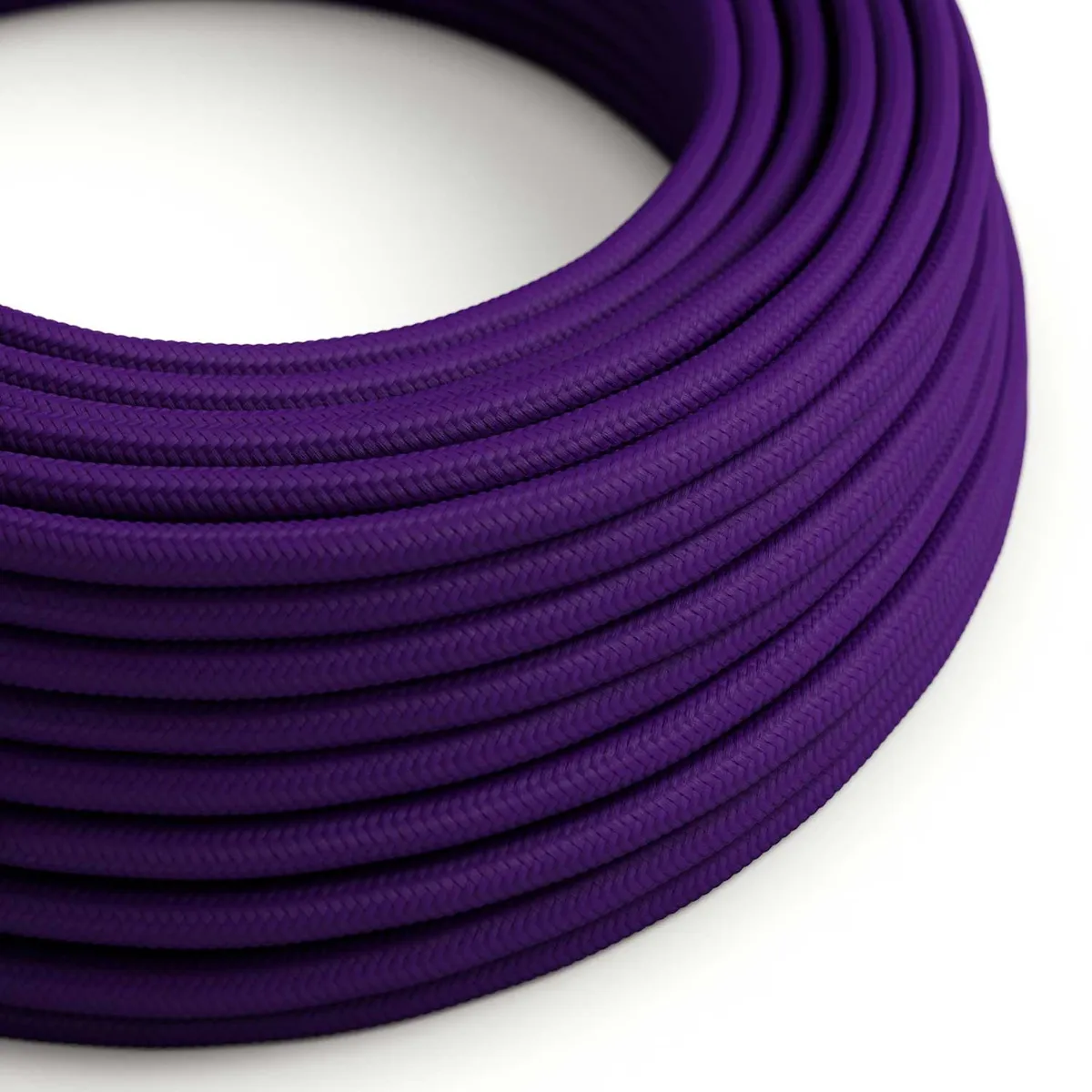 Textilkabel 3x0,75mm² Glänzend, Veilchenviolett