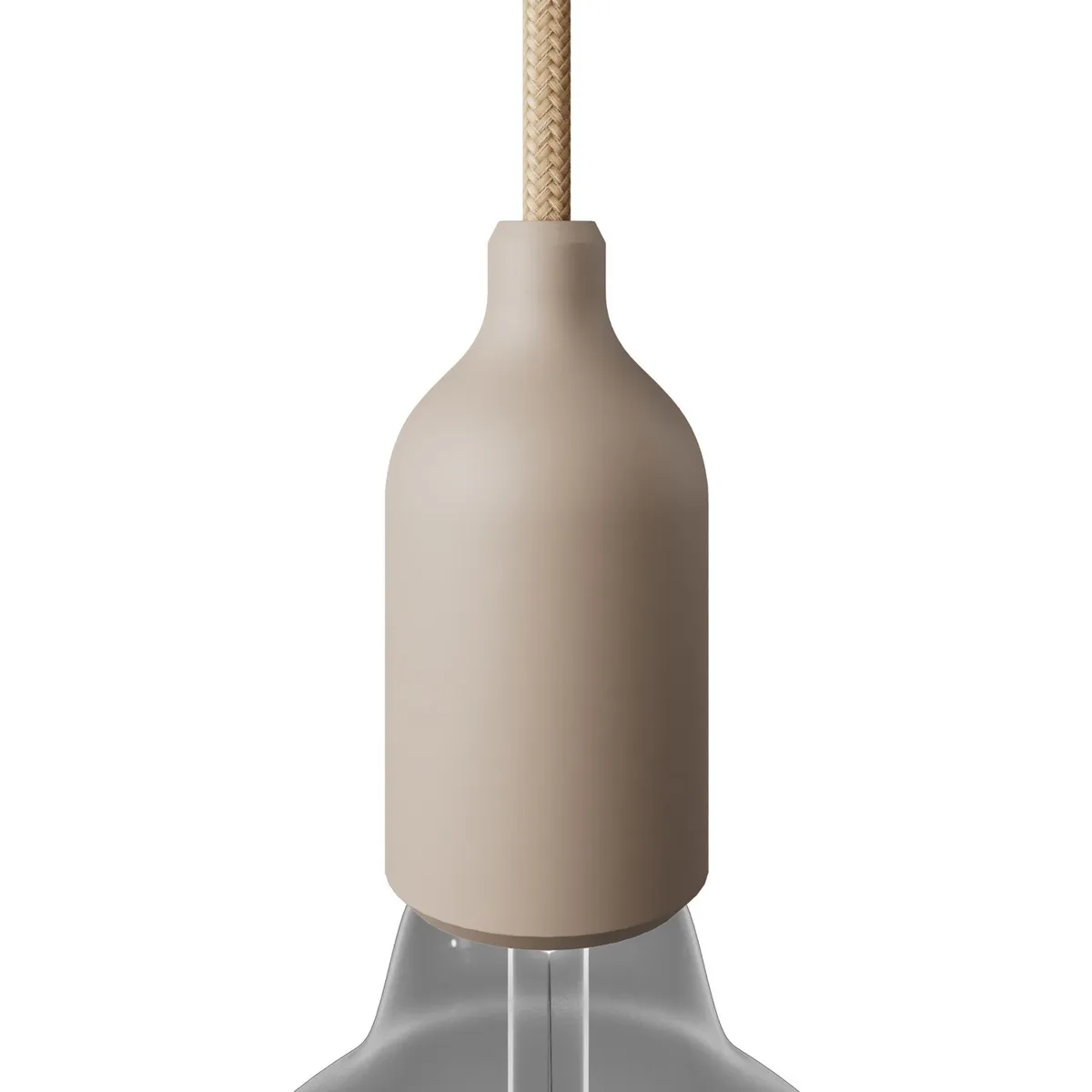 KBS27DB Lampenfassung aus Silikon E27 desert brown