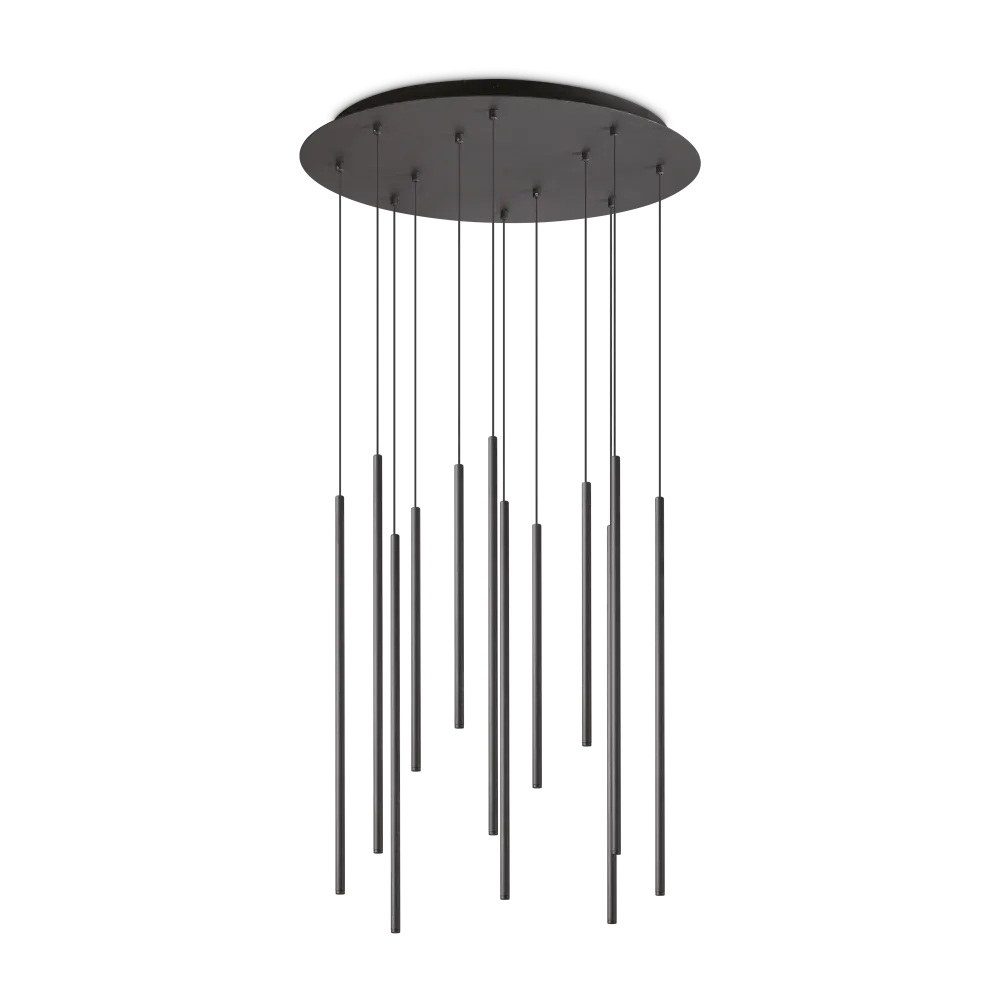 LOOK LED SP12 ROUND DROP D16 ON-OFF 2700K NERO