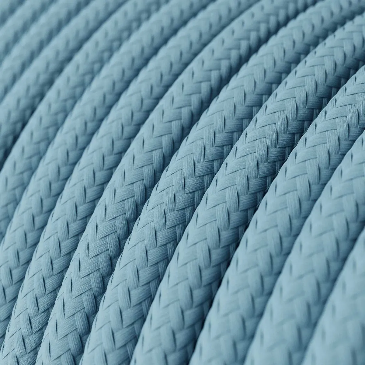 Textilkabel 3x0,75mm² Gefärbtes Elektrokabel Babyblau