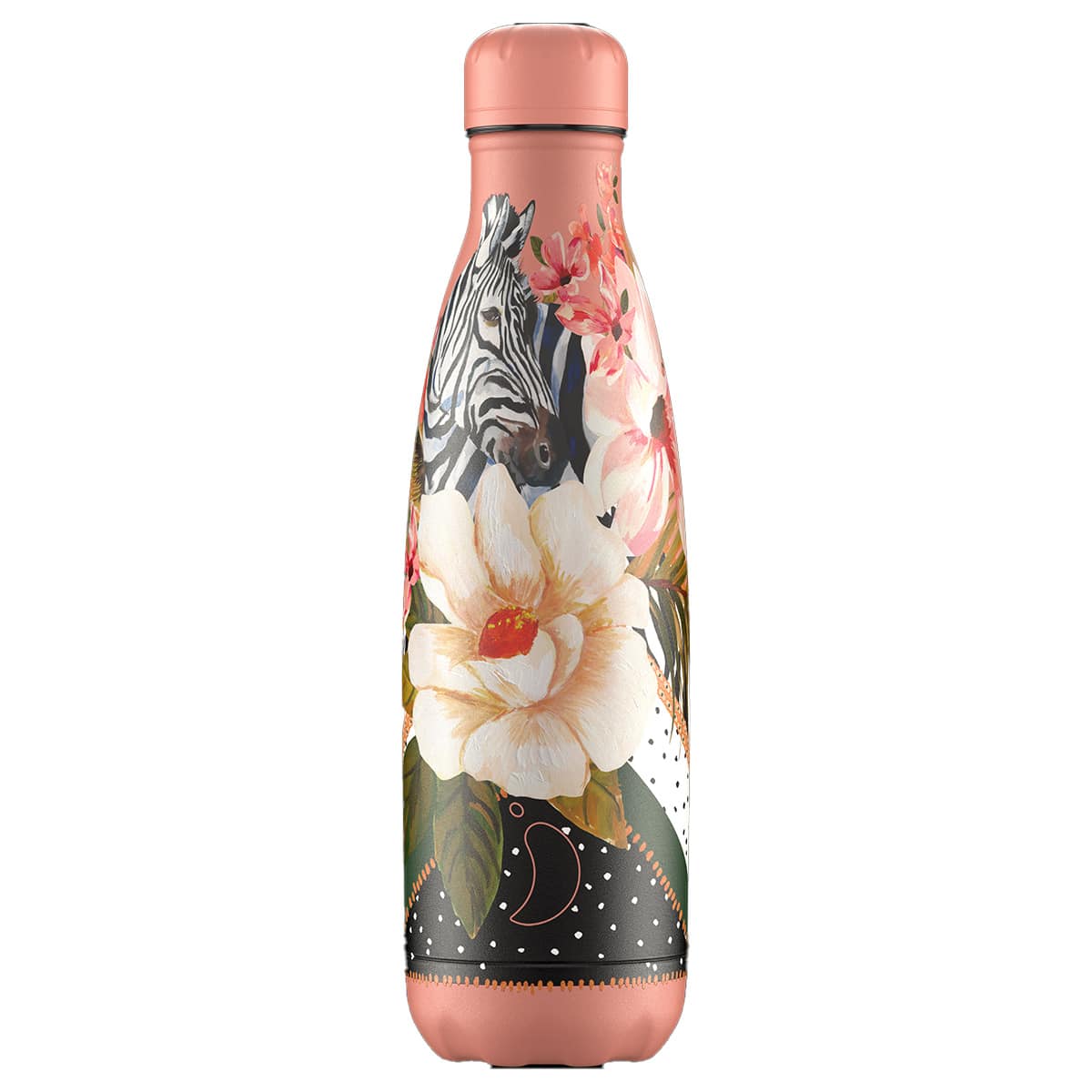 Chilly´s Trinkflasche 500ml Tropical Polka Zebra