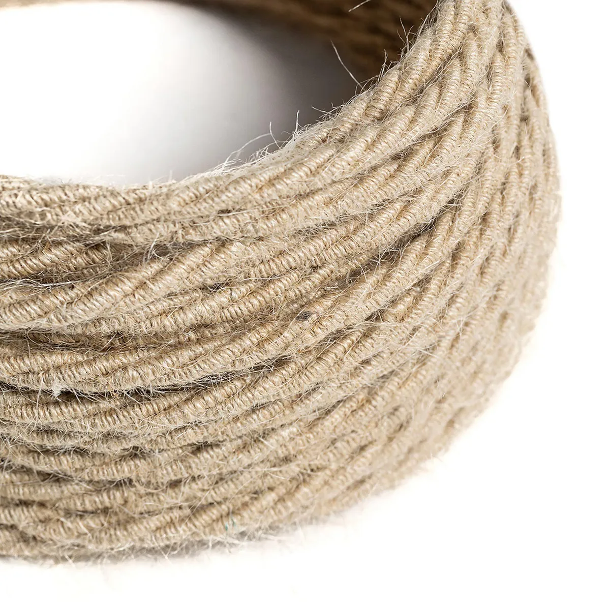 Textilkabel geflochten 3x0,75mm² Jutefaser