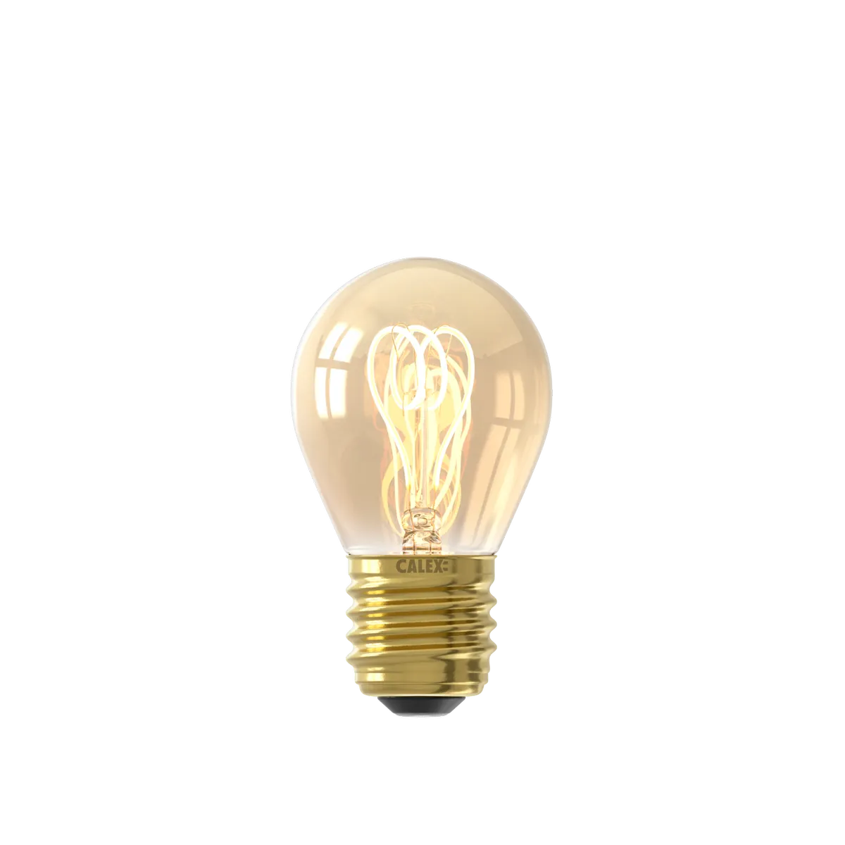 LED Flex Kugellampe P45 E27 2,5W 136lm 2100K extra warm gold