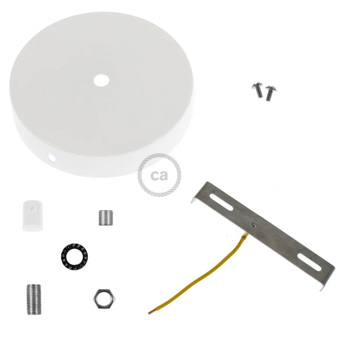 KRM57FCVBTERP Lampenbaldachin Metall Ø12cm weiß glänzend