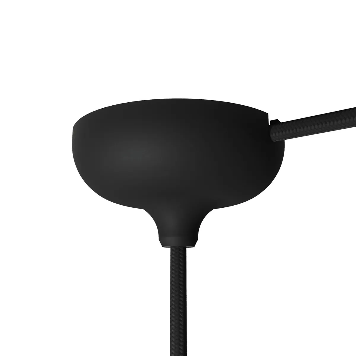 KROSSINER Lampenbaldachin aus Silikon schwarz