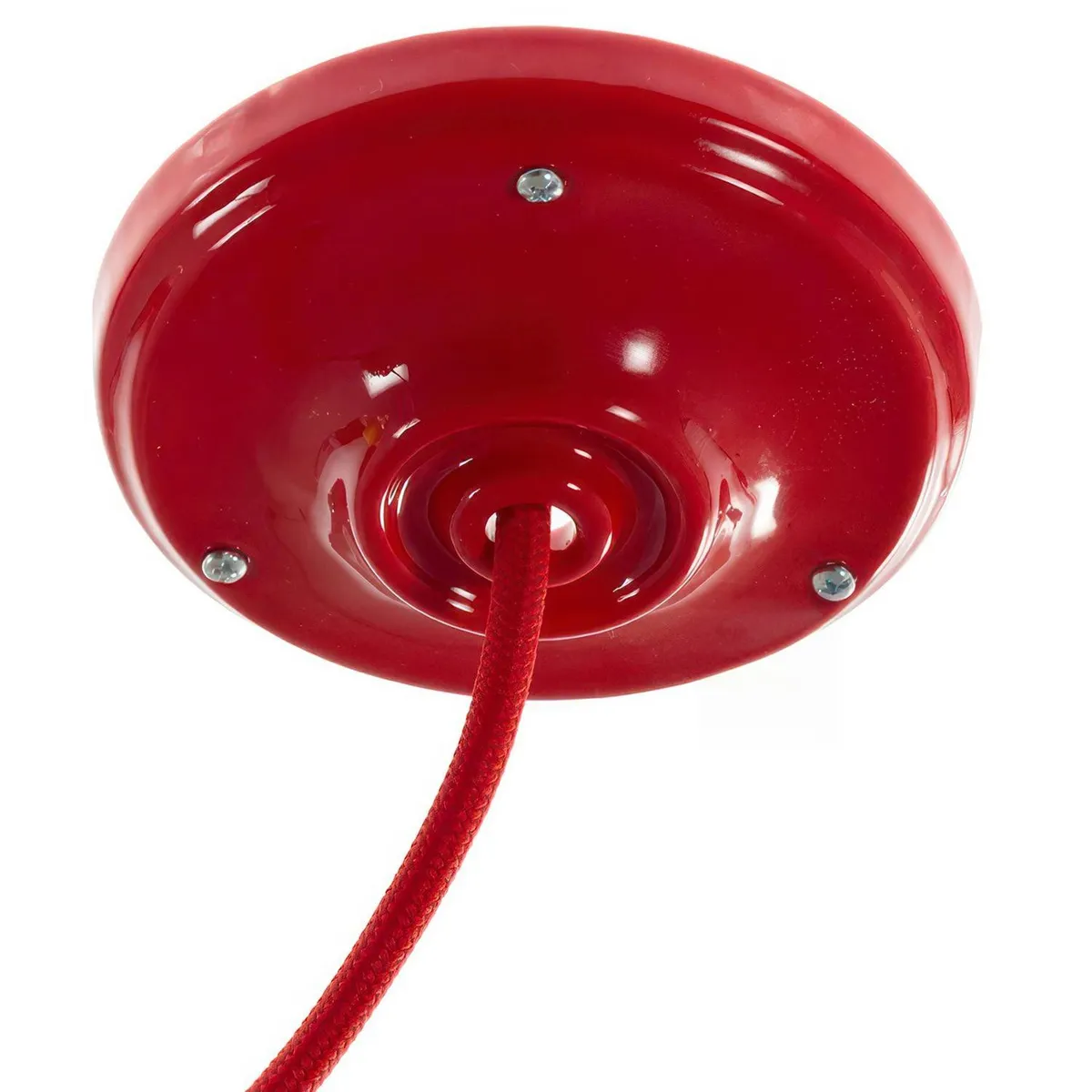 Lampenbaldachin Porzellan Rot