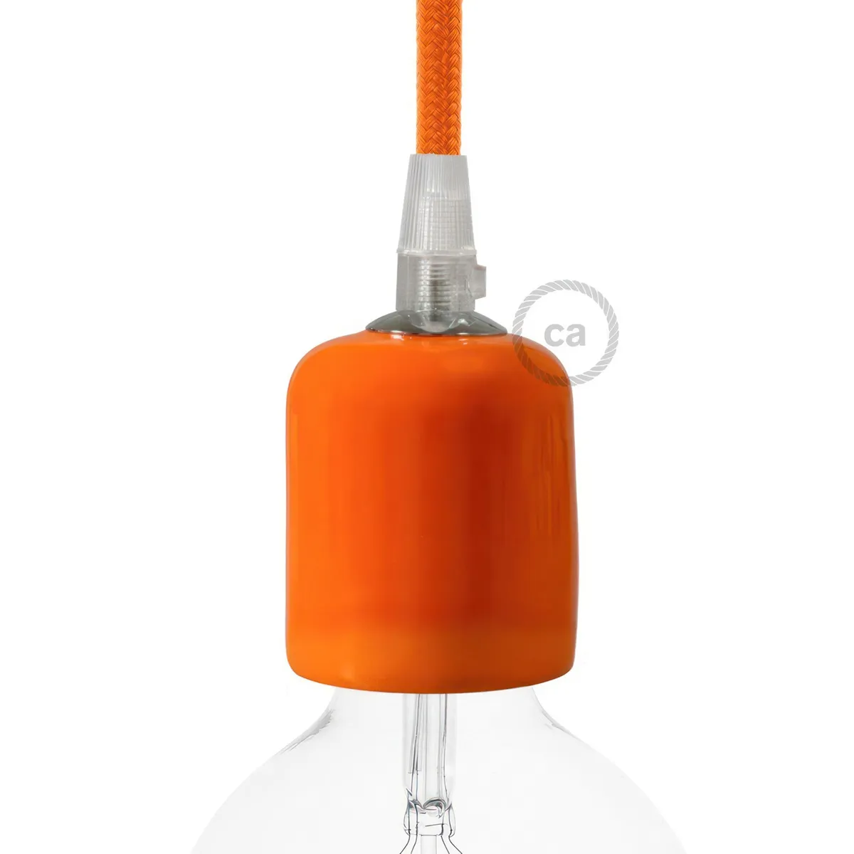 83-CC006 Lampenfassung Keramik E27 ORANGE