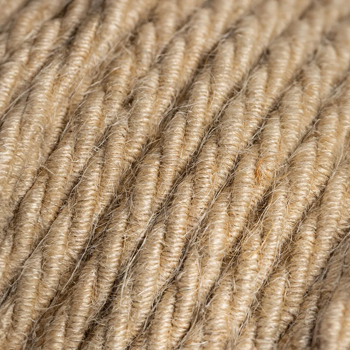 Textilkabel geflochten 3x0,75mm² Jutefaser