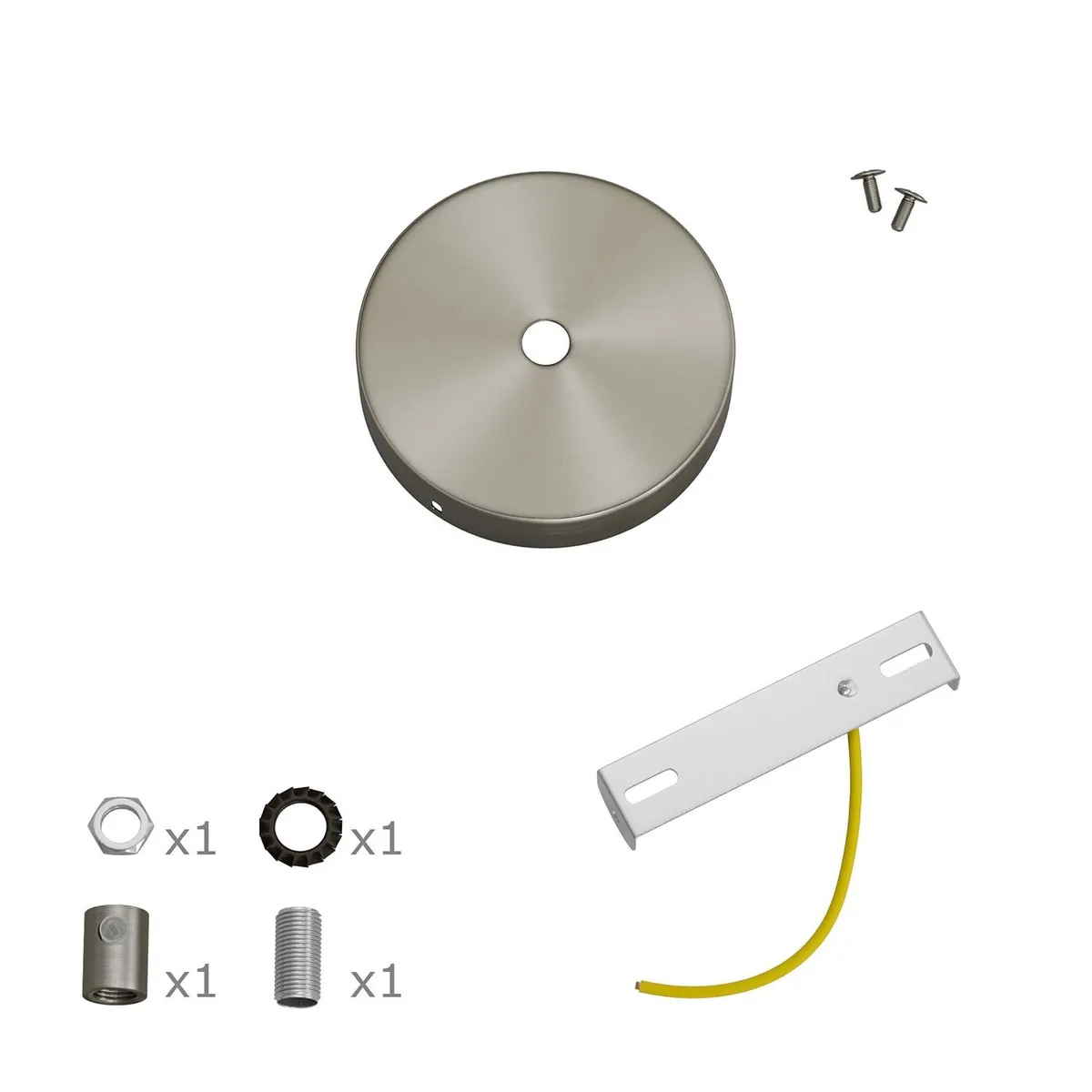 KRM83FCTISTERM Lampenbaldachin Metall Mini Ø8,3cmTitan satiniert
