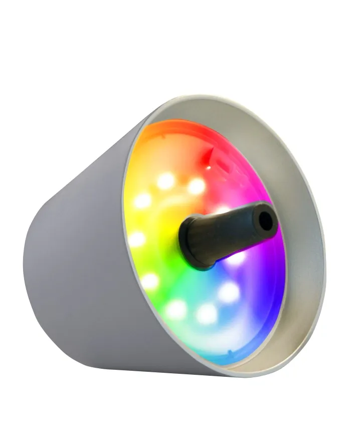 TOP 2.0 - RGB-Akku-Flaschenleuchte grau