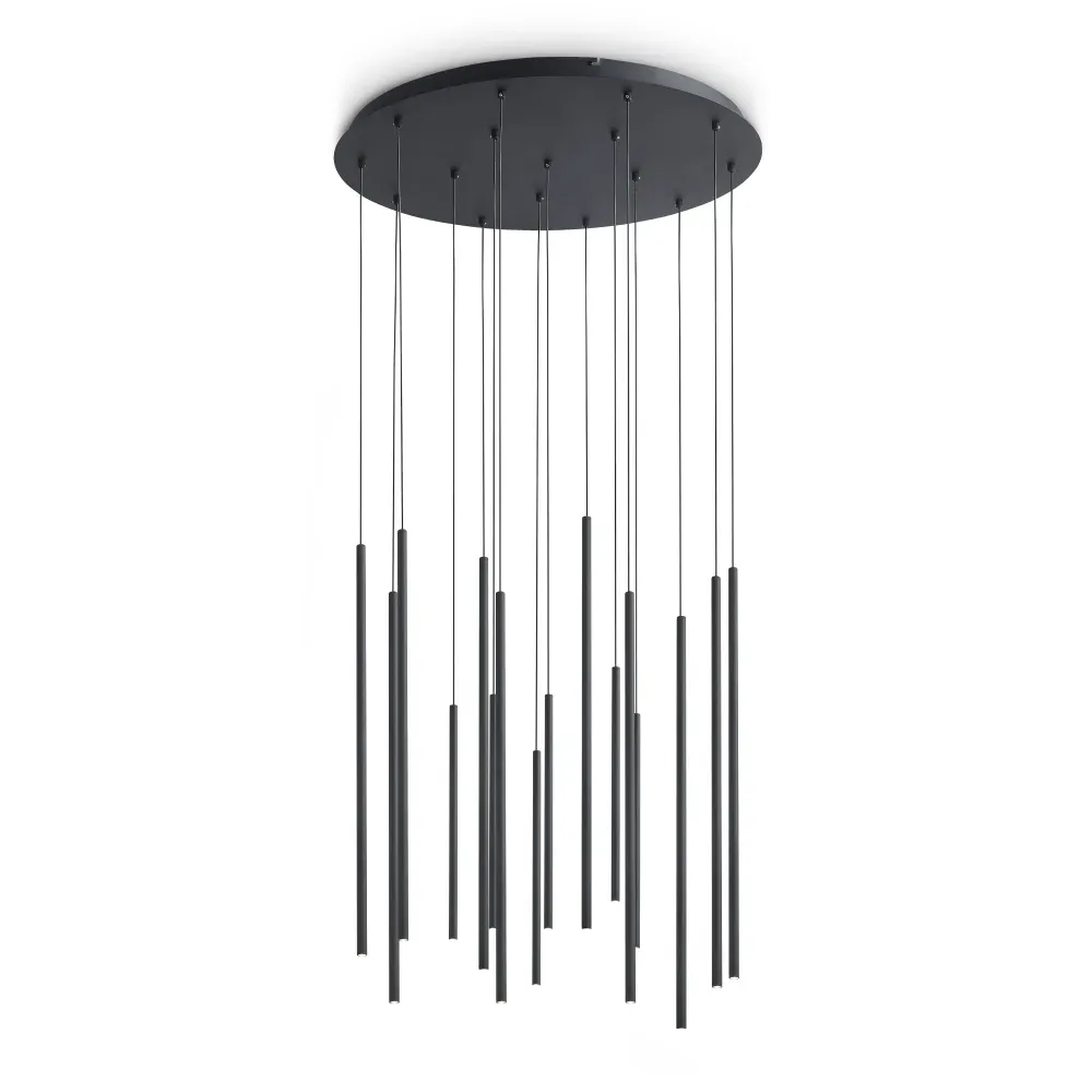 LOOK LED SP16 ROUND DROP D16 H700 ON-OFF 3000K NERO