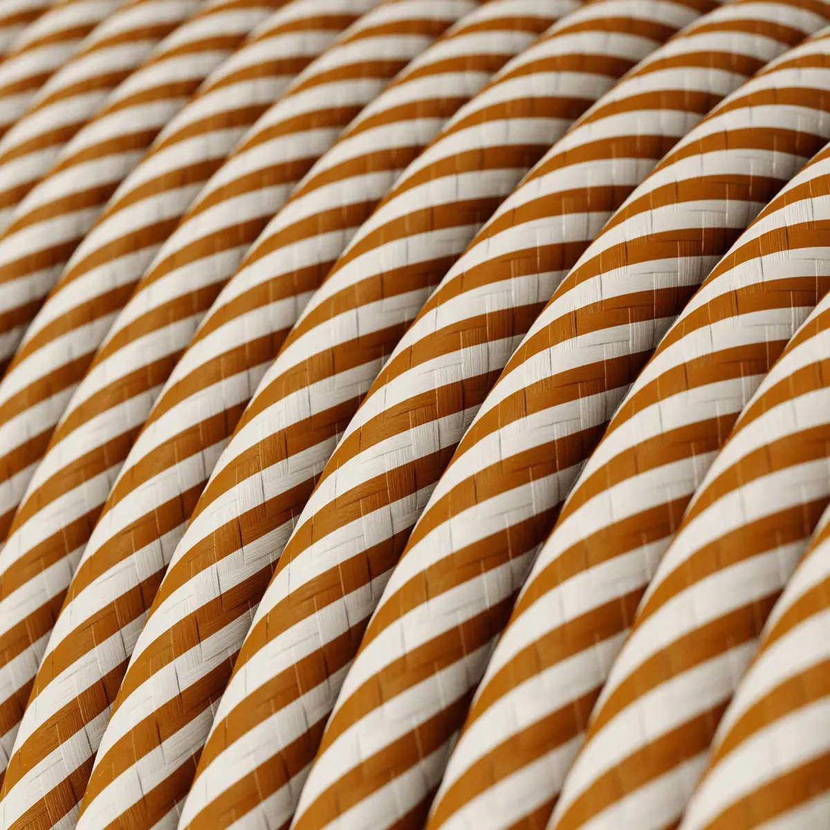 ERM49 Vertigo-Textilkabel 3x0,75mm² weiß und whiskeyfarben
