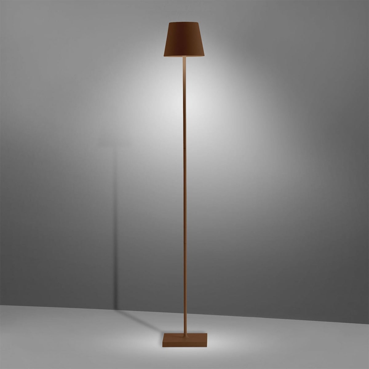 POLDINA L FLOOR LAMP Ø.170x1220mm. CORTEN