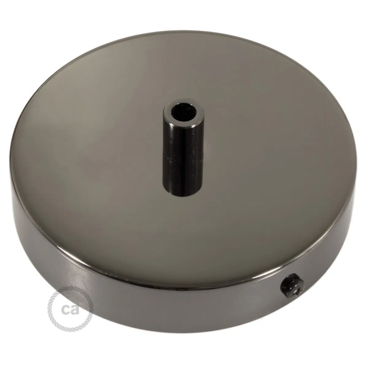 KRM57FCBRTERM Lampenbaldachin Metall Ø12cm schwarz metallic