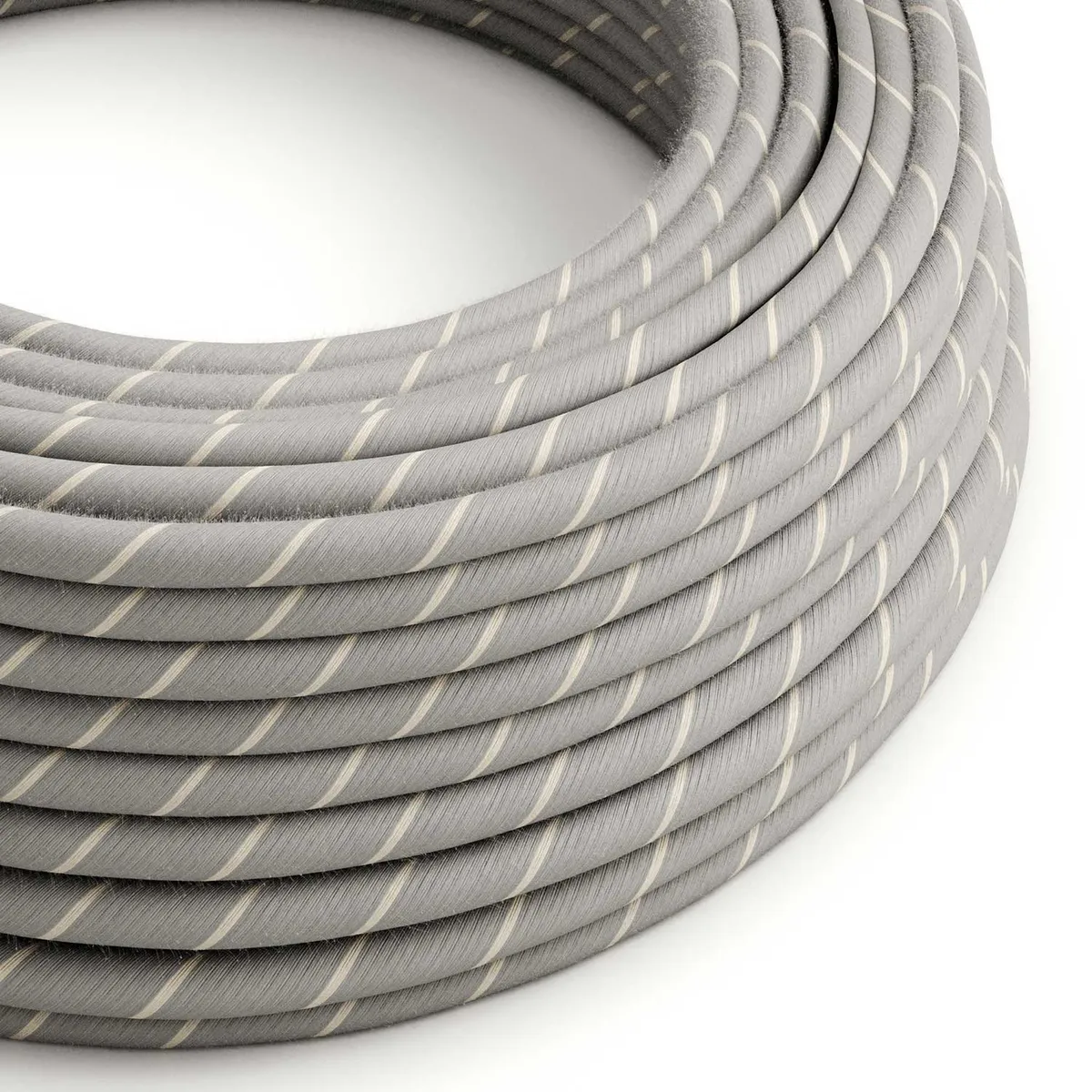 ERD22 Vertigo-Textilkabel 3x0,75mm² Eierlikör aus Leinen