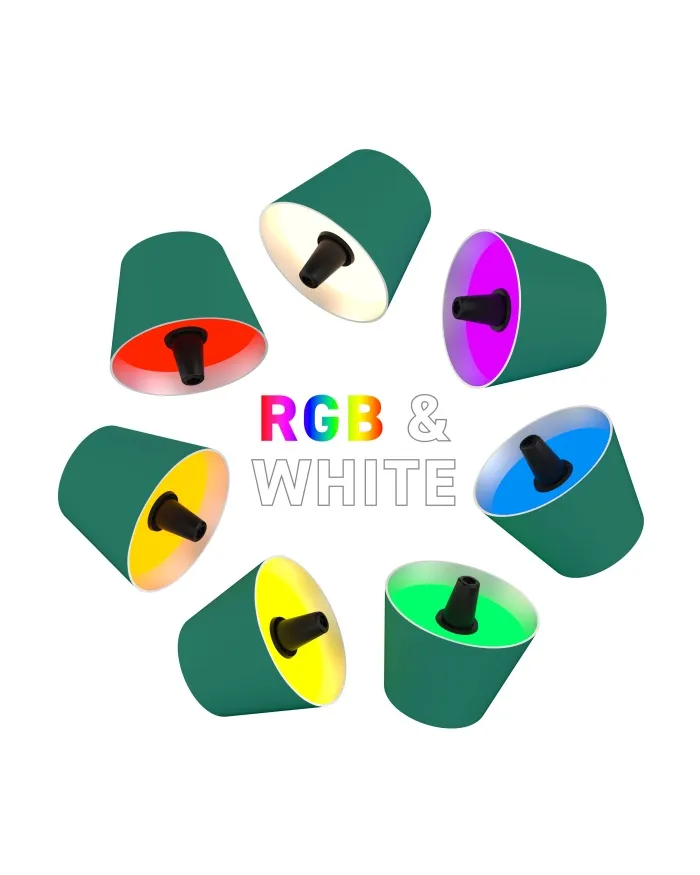 TOP 2.0 - RGB-Akku-Flaschenleuchteb grün