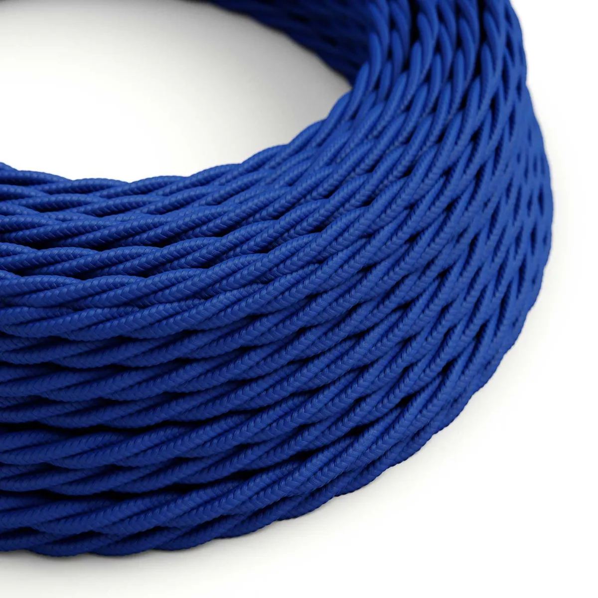 Textilkabel 3x0,75mm² glänzendes Textilkabel Classic Blue